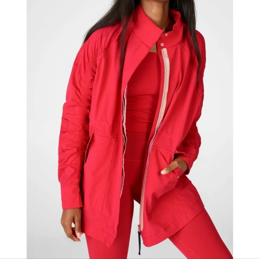 Fabletics Persimmon Sandalwood Water Resistant Jacket